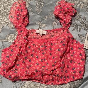 Floral Pink Women's Blouse